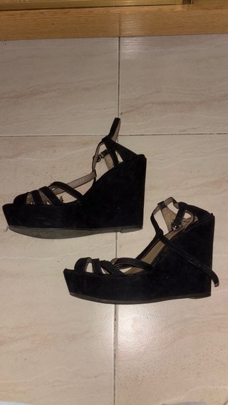 Sandalias de Cuña Negras Xti Talla 39