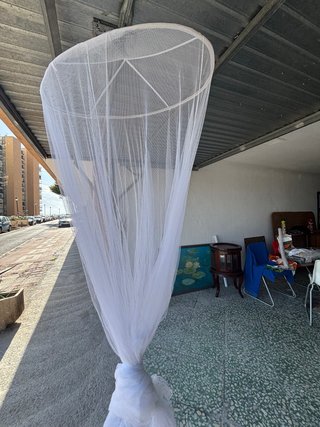 Mosquitera Blanca para Cuna con Aro