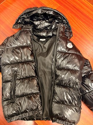 Chaqueta Moncler Negra Brillante