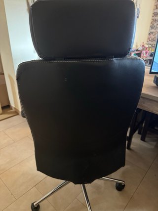 Silla de Oficina Reclinable Negra