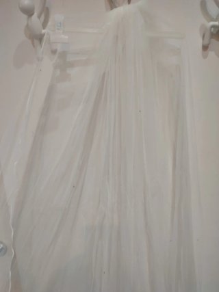 Velo de novia blanco