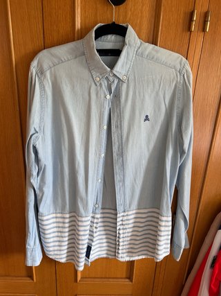 Camisa vaquera Scalpers bicolor Talla S