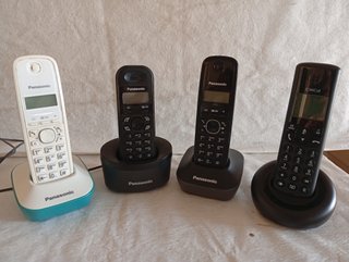 4 Teléfonos Fijos Inalámbricos
