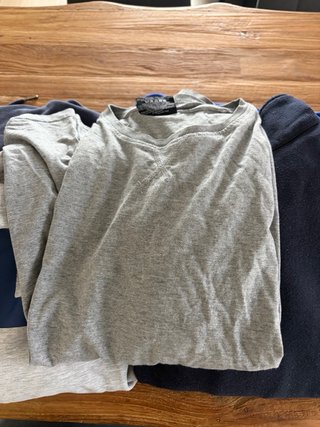 Sudadera Fila Gris y Azul Talla XL