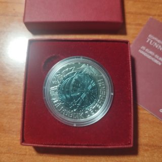 Moneda 25 Euro Austria 2013 Túneles