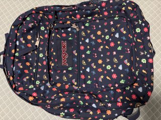 Mochila JanSport Negra Estampada