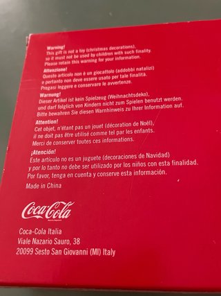 Set Decorazioni Natalizie Coca-Cola per Trudi