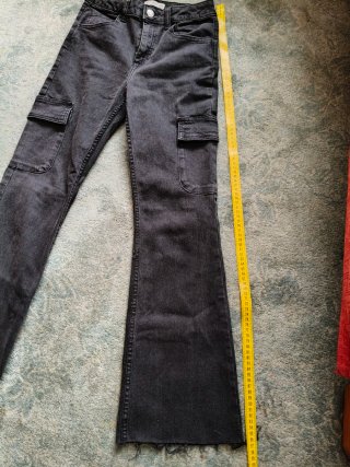 Pantalones vaqueros cargo campana niña 12 años