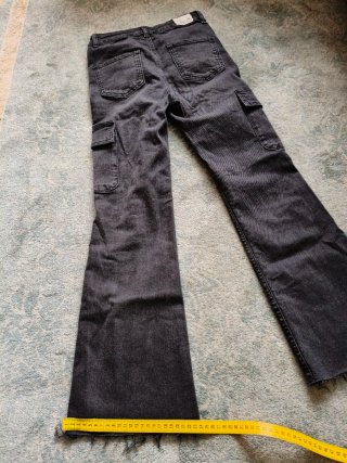 Pantalones vaqueros cargo campana niña 12 años