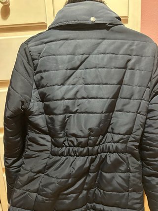 Abrigo Acolchado Stradivarius Azul Talla M