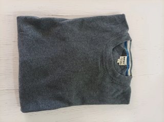Pullover Refrigue in cachemire grigio