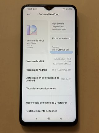 Xiaomi Redmi Note 8 Pro 128GB Blanco