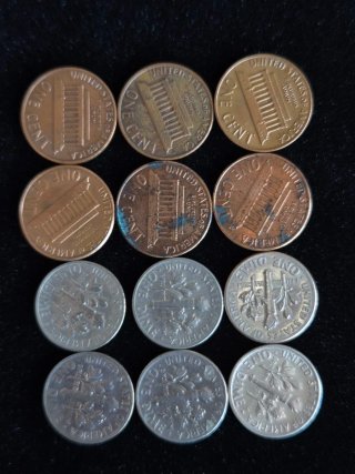 12 Monedas de Estados Unidos