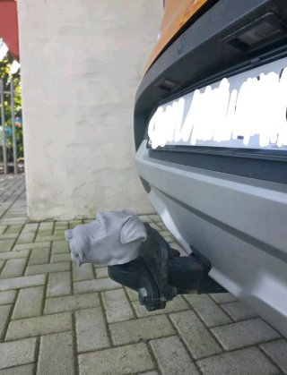 Cubre Bola de Remolque Schnauzer 3D