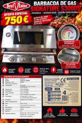Barbacoa BeefEater Signature S3000S Gas