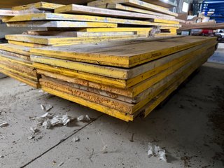 Tablero tricapa encofrado amarillo 2m x 0,5 m
