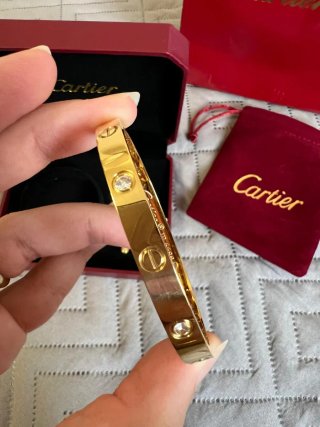 Pulsera Love Cartier de Diamantes acero inoxidable