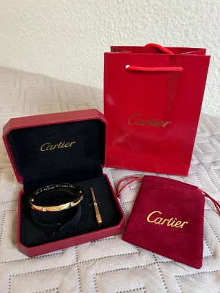 Pulsera Love Cartier de Diamantes acero inoxidable