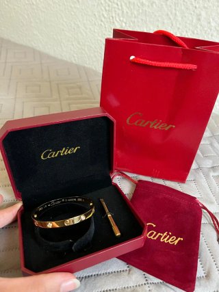 Pulsera Love Cartier de Diamantes acero inoxidable