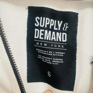 Sudadera Supply & Demand Blanca y Gris