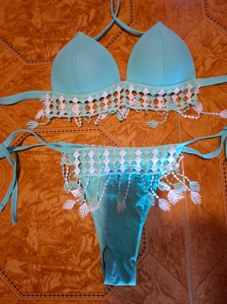Bikini Turquesa con Detalles