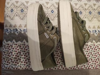 Zapatillas Brownie plataforma verde