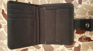 Portafoglio Pure in canapa grigio