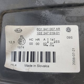 FARO IZQUIERDO VOLKSWAGEN VOLKSWAGEN POLO (9N3) 2005-2010