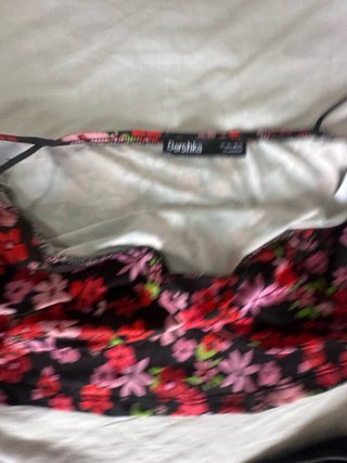 Conjunto de Top Floral y Leggings Negros