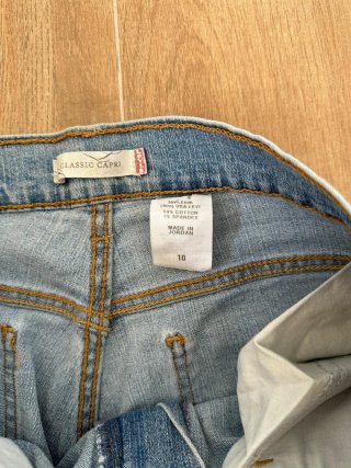 Pantalon Levi's Azul Claro Clasic Capri | Talla L
