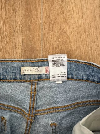 Pantalon Levi's Azul Claro Clasic Capri | Talla L