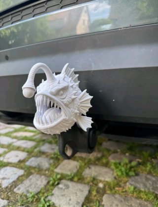Cubre Bola de Remolque Pez Abisal 3D