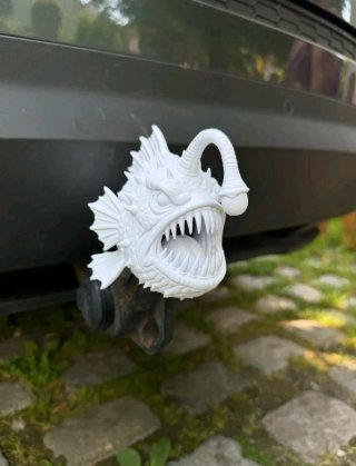 Cubre Bola de Remolque Pez Abisal 3D