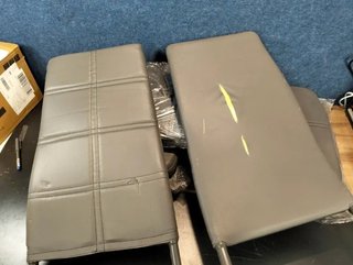 Juego de 6 Sillas AXISS Tapizadas PU Gris