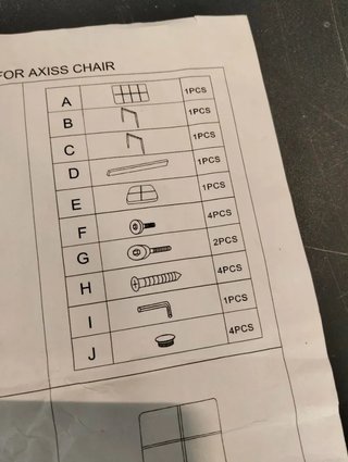 Juego de 6 Sillas AXISS Tapizadas PU Gris