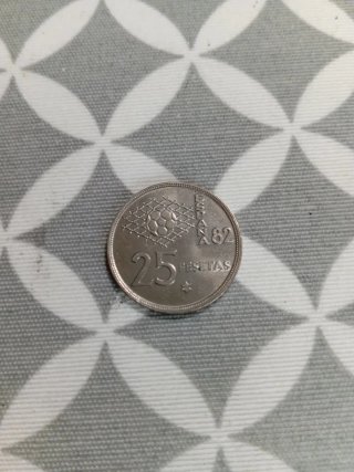 Lote de 50 Monedas de 25 Pesetas España 82