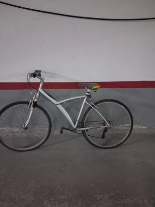 Bicicleta de Montaña Plateada