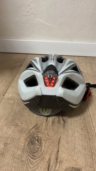 Casco Crivit Ciclismo Gris y Blanco