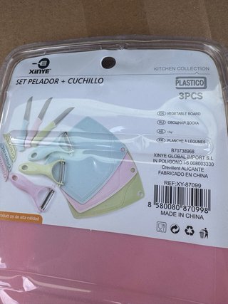 Set de cocina: pelador y cuchillo cerámico