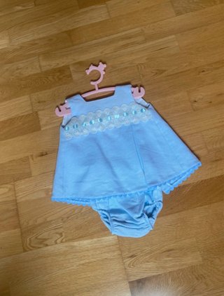 Conjunto Niña Azul Cielo 6 Meses
