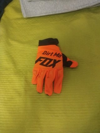 Guantes Fox Dirt Mo Naranja