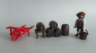 Playmobil Tonelero Victoriano Con Barriles