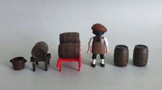 Playmobil Tonelero Victoriano Con Barriles