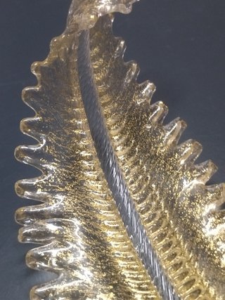 Ricambio cristallo oro per lampadario Murano