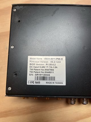 PC Industrial VBOX-3611-IP65-i5