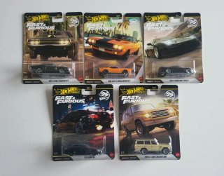 Set 5 Hot Wheels F&F Premium