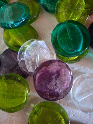 Stock di perline in vetro simil Murano