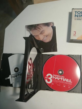Lote 4 CDs: Nino Bravo, Raphael, Perales, Clayderm