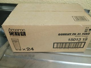 2 Cajas 48 Vasos de Tubo Arcoroc 31cl