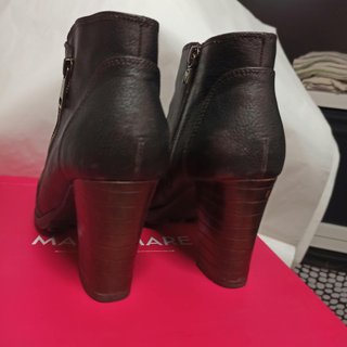Botines tacón alto chocolate talla 38
